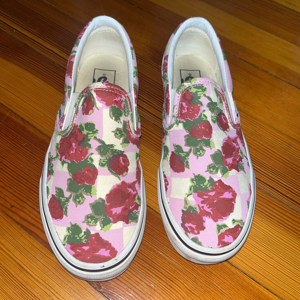 Floral Slip On Vans